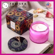 Fariska l Scented Candle l Natural Soy Wax l Embossed Jar l Lilin Wangi l 120g l 4oz