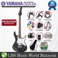 Yamaha PAC212VQM Alder Maple Humbucker Single Coil HSS Electric Guitar Black (PAC 212VQM)