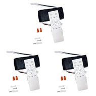 3X Universal Ceiling Fan Remote Control Kit Replacement, 6-Speed & Timing, Remote Replacement for DC