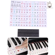 [Teh] 1 Set Beginner Letter Piano Stier 88/61/54/49 Keys With Removable Colored Note Labels Piano Ke