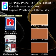 Nippon Paint Weatherbond Flex Exterior collection 5 Liter Buffy Orange 1206T / Sunbaked 1233D / Tige