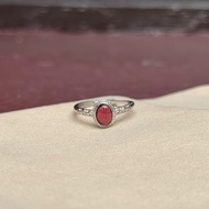 Natural Red Garnet Ring - January Birthstone Crystal Jewelry - Adjustable Statement Ring - Gift for 