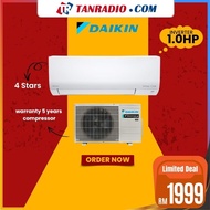 DAIKIN 4 Star 1.0/1.5/2.0/2.5HP, INVERTER, WIFI, FAST COOLING, AIR CONDITIONER GIN ION WALL MOUNT