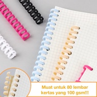 30-Hole Spiral Plastic Binder for Loose-leaf A4 B5 A5 A6 [thehanscorner]