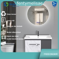 Finishmelisae Bathroom cabinet (50CM/ 60CM) - Aluminum (Bathroom Cabinet) washbasin cabinet LED Mirr