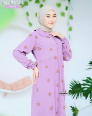 GAMIS CRINKLE POMPOM PREMIUM/GAMIS MIDI DRESS POMPOM