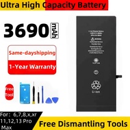 High capacity battery for  6 6s 6p 7 7p 8 8p x XR XS Max 11 11 pro 11 pro Max 12
