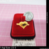 Murni Mewah Emas916, Cincin Love Gemuk Licin 2101 1.2 cm Pd 22.5