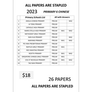 2018-2022 2023 2024 P1-P6 English/Science/Math/Higher Chinese/Chinese Exam Paper