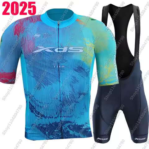XDS Pro Team 2025 Cycling Jersey Set Summer Men Short Sleeve Clothing Road Bike Shirts Suit Bicycle 