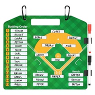 (BYIT) Magnetic Baseball Lineup Board Dry EraseCoach Lineup Board Reusable Softball Lineup Board for