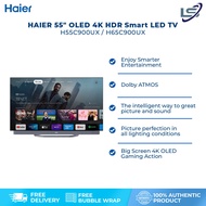 HAIER 55"/65" OLED 4K HDR Smart LED TV H55C900UX/H65C900UX | OLED Google Drive Series | Dolby Vision |  Sound System | Smart LED TV with 3 Year Warranty