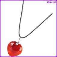 Necklaces Heart Chunky Agate for Women Costume Jewellery sijicc