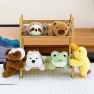 [48H Shipping] New cute lying-down West Highland plush toy Dingdang series pony magnetic fridge stic