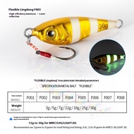 ECOODA Flexible Micro Jig 3g-30g Metal Jigging Fishing Lure Luminous Glow Laser Reflective Gewang