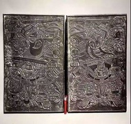 清代 精品顶级雕工 民俗文化 门将老印板 秦琼 尉迟敬德