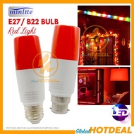 MINLITE/SUNSTAR E27 / B22 LED Bulb Lighting LED CNY Red Light Bulb Color Bulb 10W Stick Bulbs LED Ni