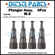 4Pcs Plunger M5 M.5 Plunger and Barrel Assembly 129506-51100 YM129506-51100 for Yanmar 4TNA78R/4TNE8