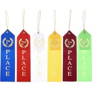 PATIKIL Award Ribbons, 6 Pcs 1st to 6th Winner Ribbons with Even Card and Rope Achievement Ribbons f