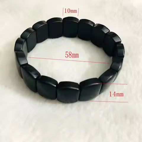 Russia Shungite !Wholesale 1pcs 100% Natural Russia Shungite Bracelet,Healing Gemstone Jewelry Brace