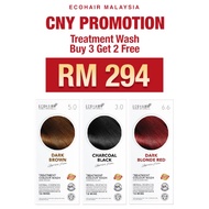 【B3F2】ECOHAIR 白发救星 Herbal Treatment Color Wash 5 sachets x20ml Hair Dye Hair Color