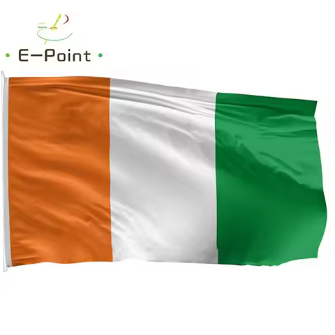 Côte d'Ivoire National Flag 2ft*3ft (60*90cm) 3ft*5ft (90*150cm) Size Christmas Decorations for Home
