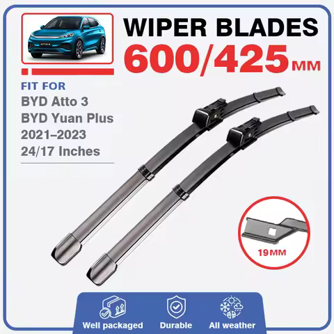 Car Wiper Blades For BYD Atto 3 Yuan Plus Atto3 2021 2022 2023 Front Windshield Brushes Windscreen W