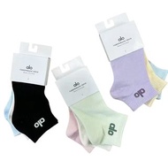 🇺🇸美國品牌🇺🇸Alo yoga 3️⃣對裝四季彩色馬卡龍女生百搭時尚休閒運動瑜伽🧘‍♀️襪純棉低筒船襪👉🏻3️⃣種款式👈🏻