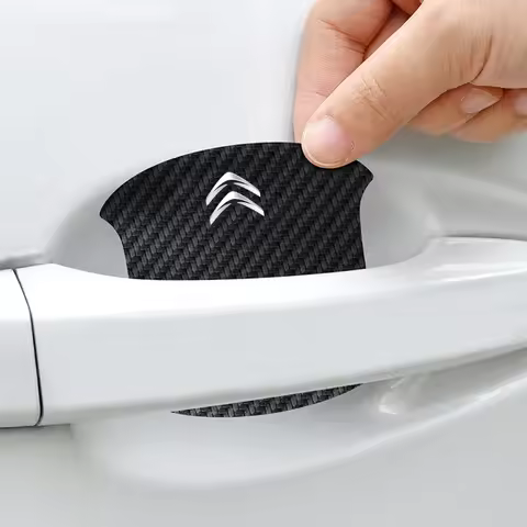 4Pcs Car Door Handle Film Sticker For Citroen C1 C2 C3 C4 C5 C6 C8 Picasso AX BX CX DS DS3 DS4 DS5 2