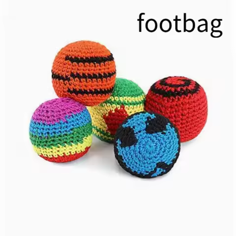1/3/6/9/12pc Outdoor Soft Handmade Footbag Sacks Juggling Balls Durable for Kids Group Playing Activ