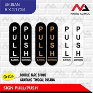 ACRYLIC SLIDING SIGN PUSH PULL-OUT/ | CUSTOM CUSTOM | UK. 5 X 20 CM | 1 SET (2 pcs) Easy to install,