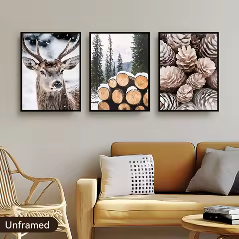 Forest Camel Canvas Wall Art Print Posters 30x40cm Painting Pictures Wall Bedroom Home Decoration Gi