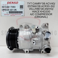 447190-7290/7293 (100% DENSO ORG) TOYOTA CAMRY 2006 ACV40/ESTIMA'06 ACR30-50/HIACE KDH200/VELLFIRE A
