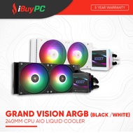 THERMALRIGHT Grand Vision 240 ARGB CPU AIO Liquid Cooler (Black / White)