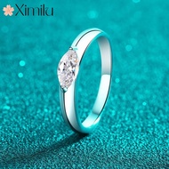 Simple Luxury Marquise Ring 1 Carat Moissanite Wedding Jewelry