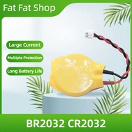 Panasonic BR2032 3V High Temperature Knob Battery (With Plug), Resistant Range-30°C To 80°C,, CR2032