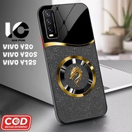 HP Softcase VIVO Y20hp VIVO Y20S V2029, V2029 Glossy Case Shiny Glass Casing Protective Mobile Phone