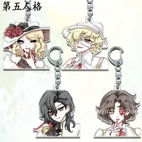 Anime Identity V Emma Woods Michiko KeyChain Accessories Cute Bag Pendant Key Ring Acrylic Cartoon G