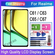OEM Display For Realme C61 C63 C65 C67 4G C65 5G LCD Touch Screen With Frame Replacement