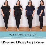JUMBO 908 AVERY BLOUSE BIGSIZE MATERIAL PR4DA STRETCH FIT TO XXL BUSUI TOP