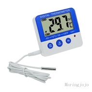 JoJo Refrigerator Thermometer Digital Fridge Freezer Thermometer with Magnetic Back Large LCD Display Battery Included