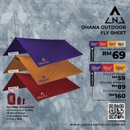 READY STOCKOUTDOOR FLYSHEET / TARP TENT by OHANA