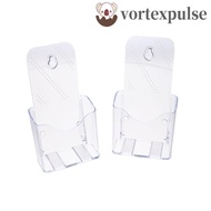 VORTEXPULSE Pamphlet Holder, Countertop Clear A6 Brochure Holder, Convenient Transparent Acrylic Pla
