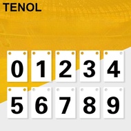 TENOL 0-9 Score Keeper Scoreboard for Sports Waterproof Scoring Board Flip Number Cards Score Flippe