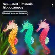YOUNGSTAR Silicone Artificial Luminous Glowing Effect Sea Horse Fish Tank Simulation Jellyfish Hippocampus Ornament Aquarium Decoration H5N3