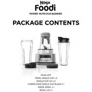 Ninja Foodi Power Nutri DUO Blender CB100KRCO 1100W Personal Blender Mixer with 700ml Cups, 400ml Bo