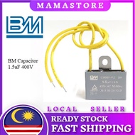 Original BM Capicitor CBB61 (P2)  1.5UF 400VAC 2.0UF High Quality KIPAS KAPASITOR (for Table Fan, St