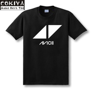Rock Band DJ T-Shirt Avicii Avicii Pure Cotton Short-Sleeved T-Shirt Round Neck Loose Version Men Wo