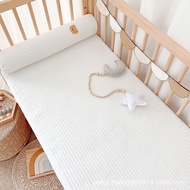 Thicken ผ้าฝ้ายแท้ผ้าคลุมเตียงพร้อมแถบยางยืด-เย็บปักถักร้อยที่อบอุ่นทารกแรกเกิดชุดผ้าปูที่นอน56*100ซม.