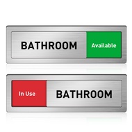 In Use or Available Sign, Acrylic Privacy Door Sign for Bathroom/Restroom/Office/Meeting Room